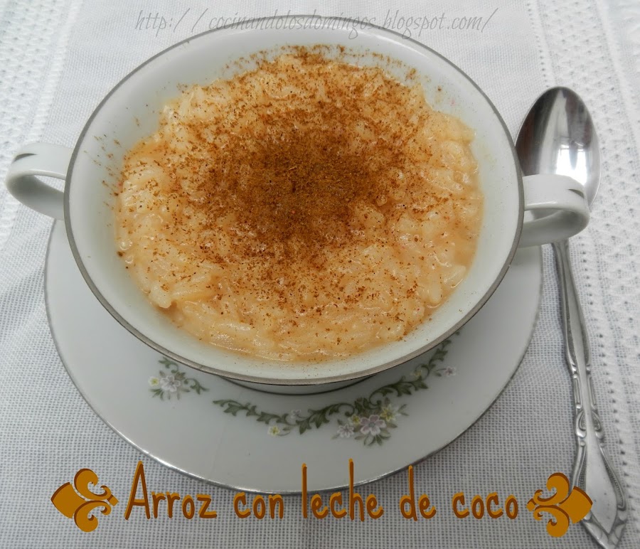 Arroz con leche de coco