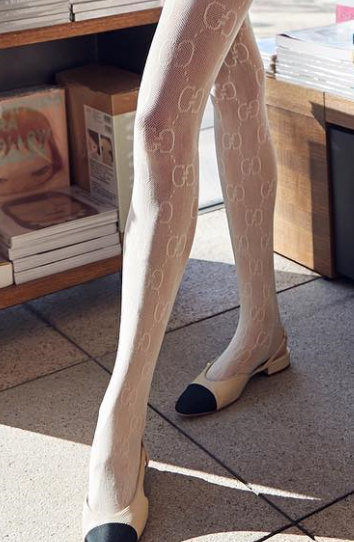 Celebrity Legs and Feet in Tights: Elsa Hosk`s Legs and Feet in Tights 9