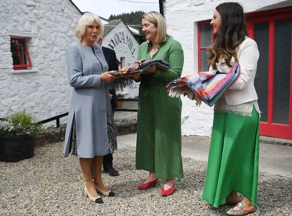 The Duchess of Cornwall visited Ireland’s oldest working mill in Avoca Village, Wicklow. A dinner at the Ambassador’s residence