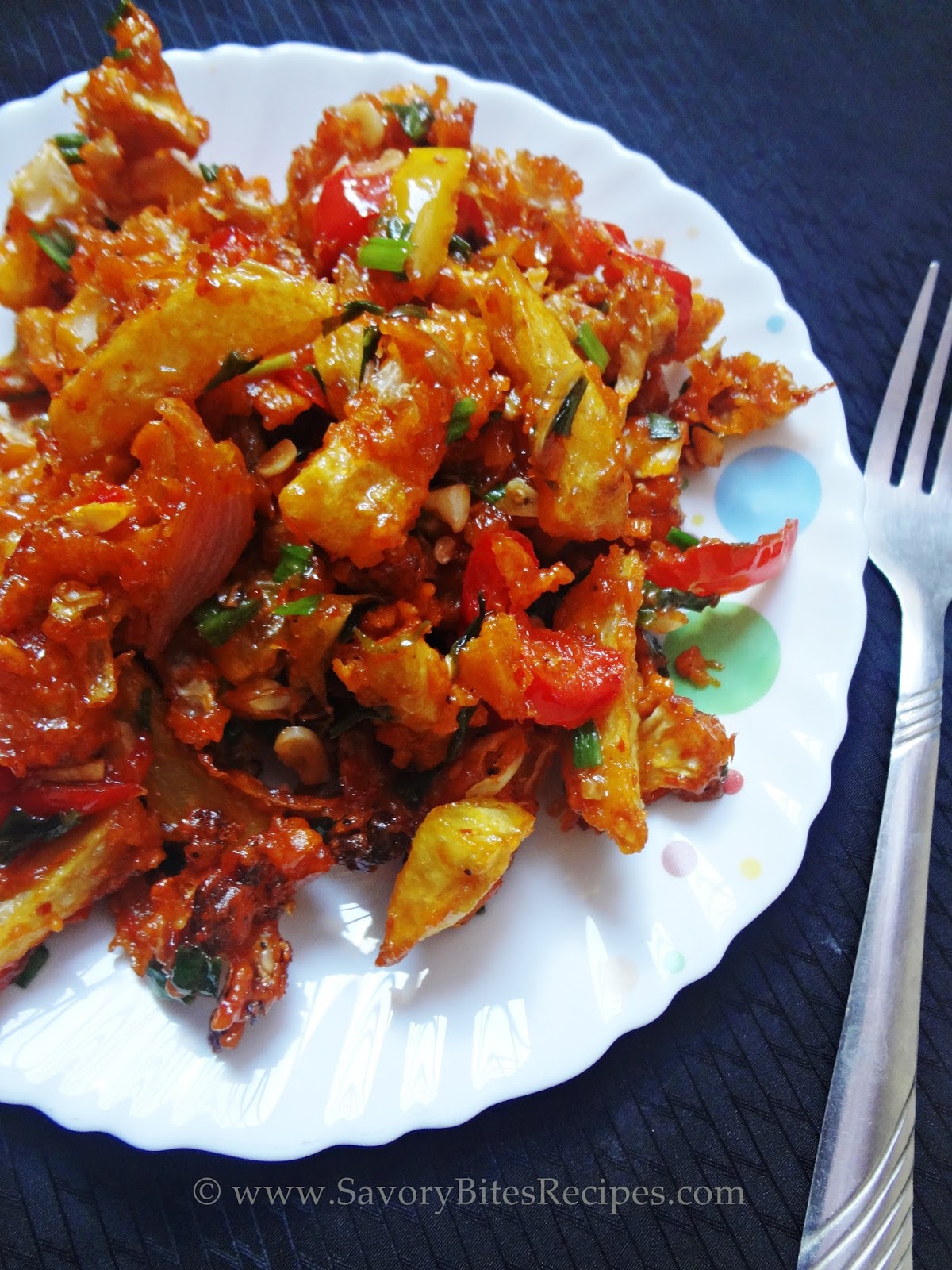 Crispy Veg Schezwan Savory Bites Recipes A Food Blog with Quick and