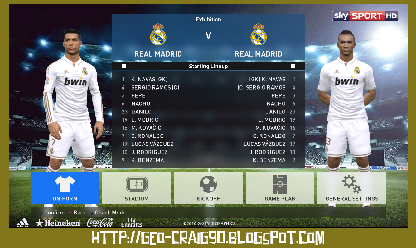 kit real madrid pes 2017