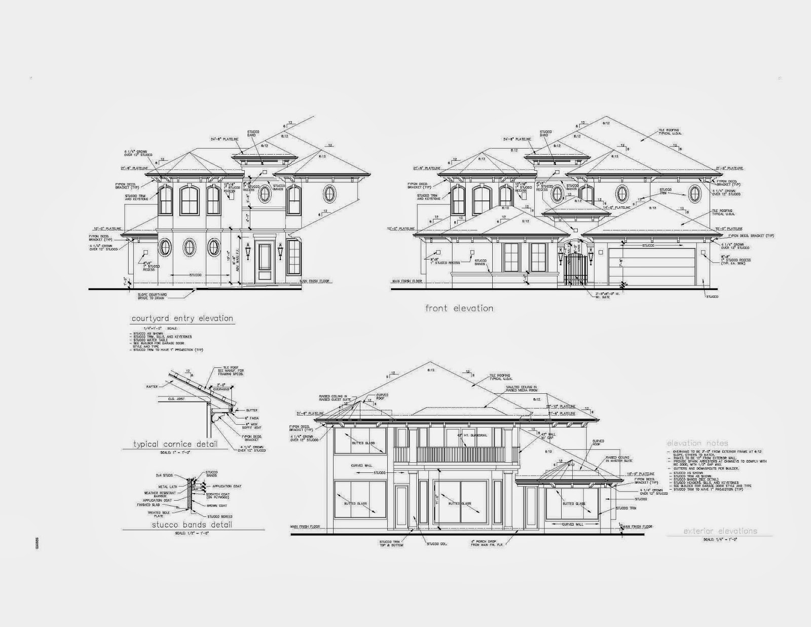 Architectural Elevation Detailing Services Architectural Elevation Detailing Services