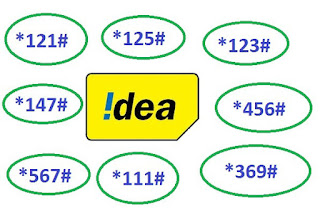 Idea ALL USSD Codes List with details