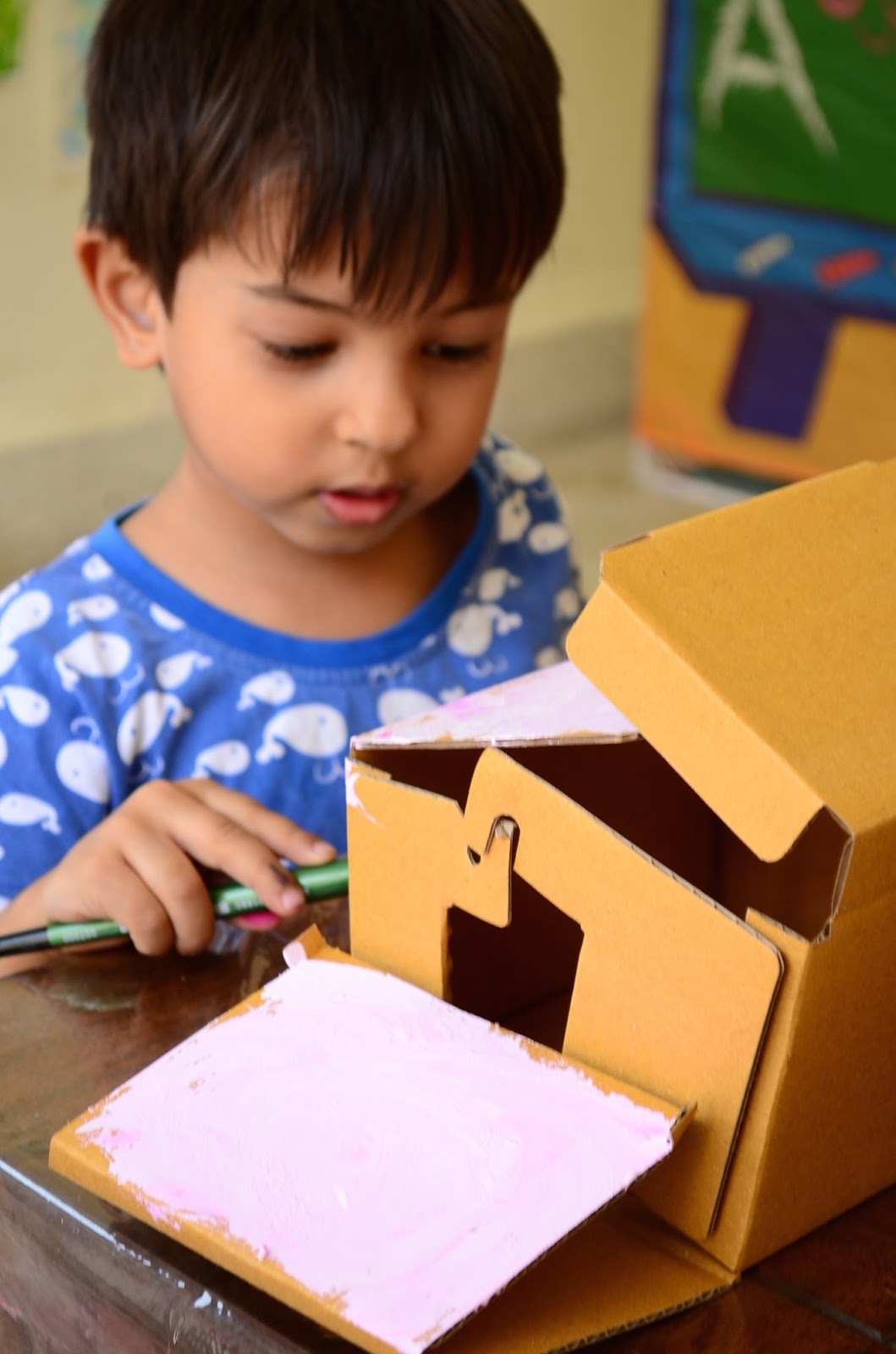 Paint a Cardboard House
