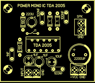 Cara Membuat Amplifire Mini 12v Mono TDA 2005