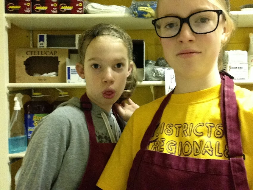 hairnets and aprons