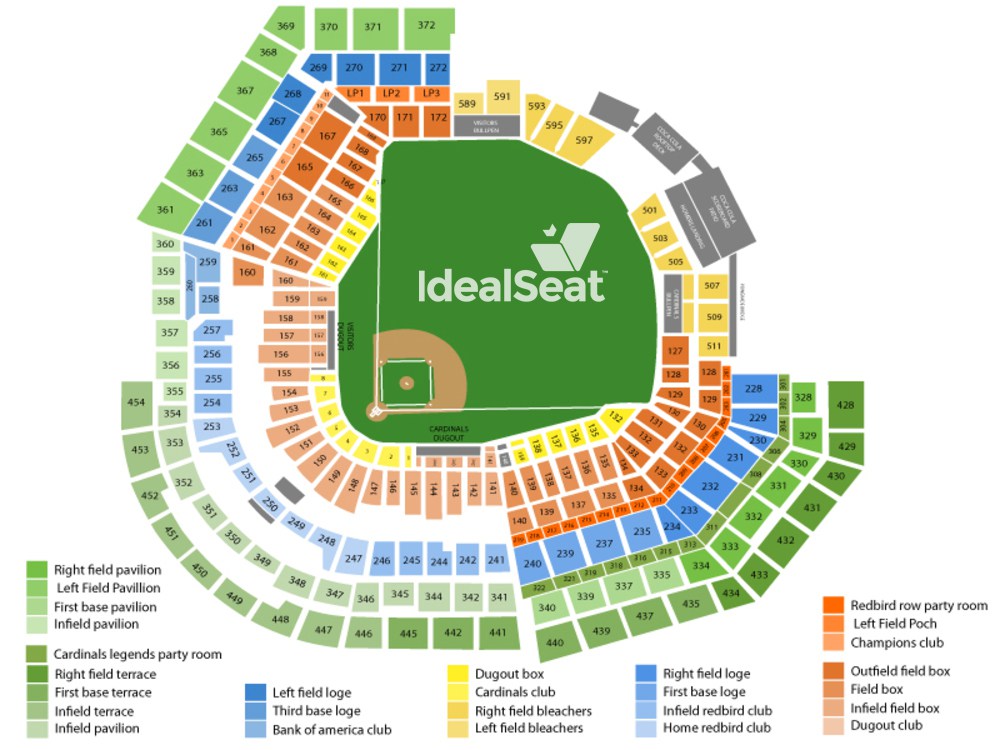 St Louis Cardinal Baseball Seating Chart | semashow.com