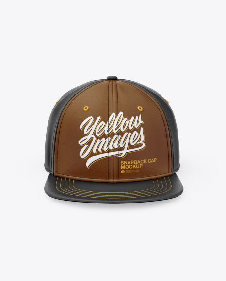 Download Leather Snapback Cap Mockup Yellowimages Mockups