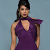 Hollywood Actress Priyanka Chopra In Long Violet Dress