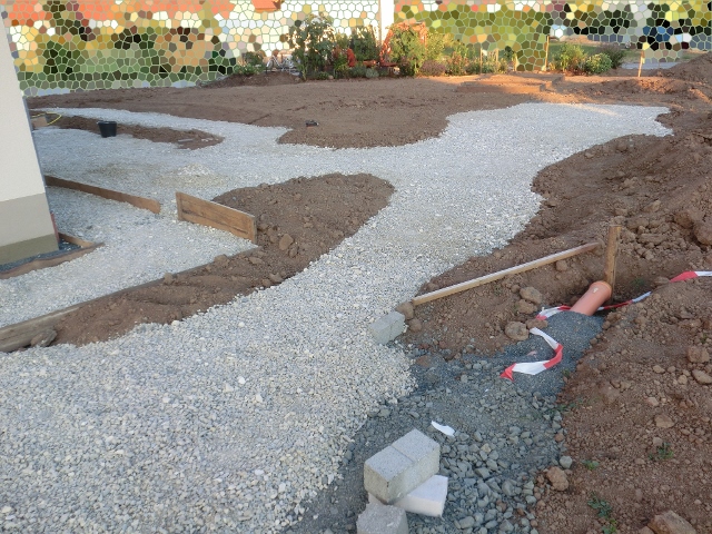 DoMis Garten Anlegen der Schotterwege