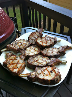 Grilled rack of pork