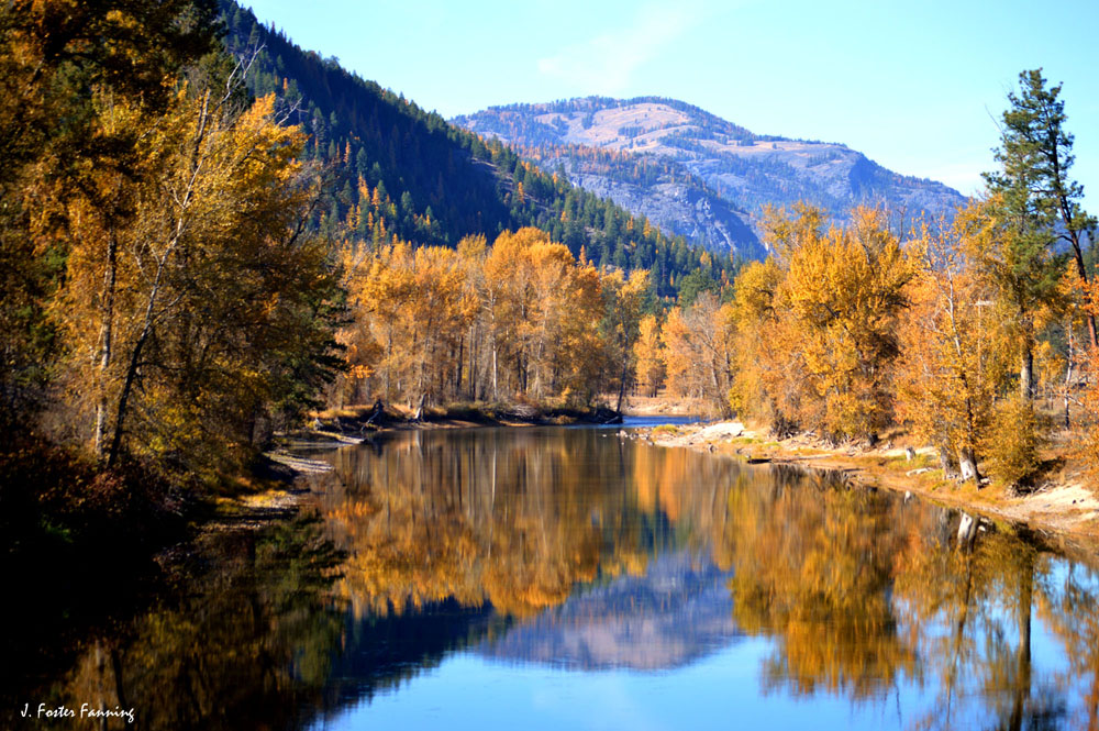 Ferry County, Washington State, U.S.A. The Kettle River...