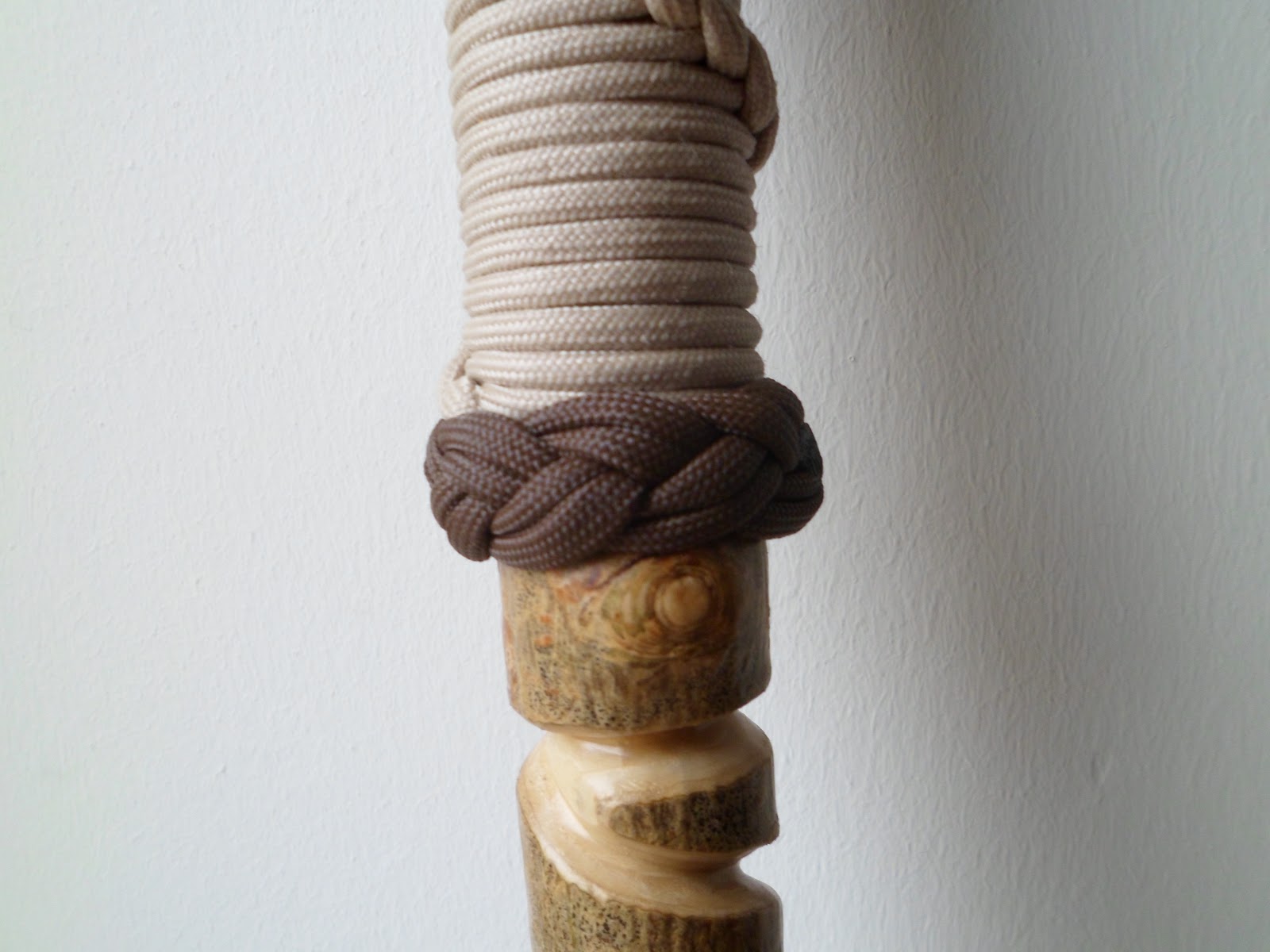 EVERYTHING PARACORD UK 550 paracord hiking stick wrap with turks head