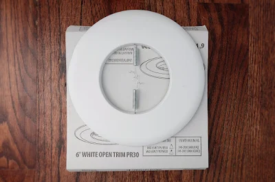 6" trim ring recessed can light