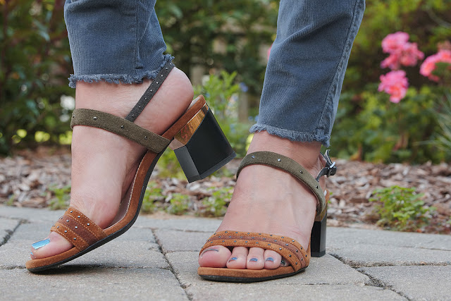 {outfit} Return of the Lanvin Studded Suede Sandals | Closet Fashionista