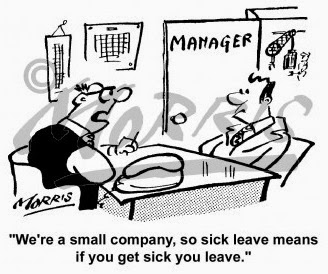 Sick Leave Very Funny Humor Cartoon