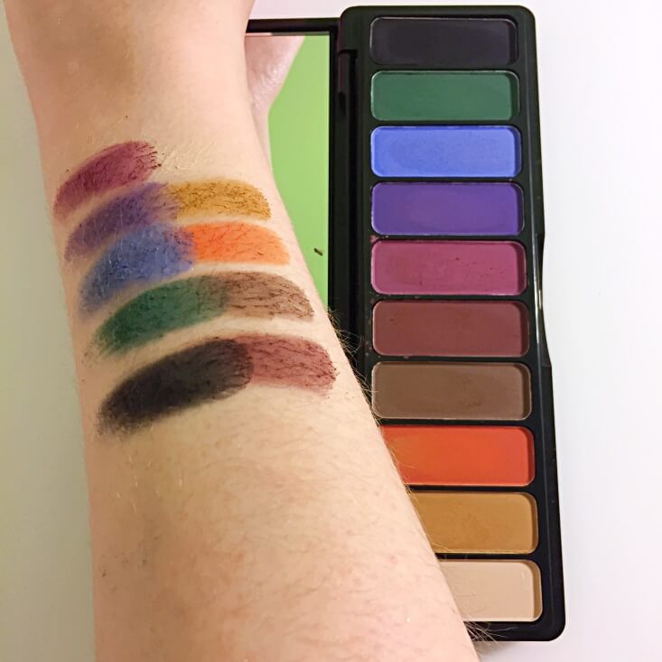 e.l.f. Mad for Matte Eyeshadow Palette Jewel Pop swatches e.l.f. Mad for Matte Eyeshadow Palette Jewel Pop swatches