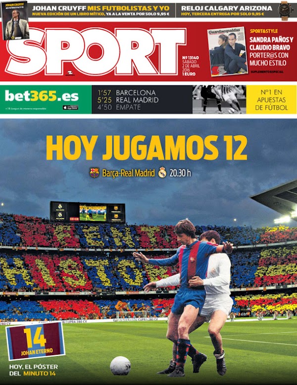 FC Barcelona, Sport: "Hoy jugamos 12"
