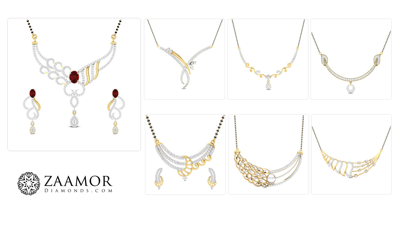 Zaamor diamond best sale mangalsutra