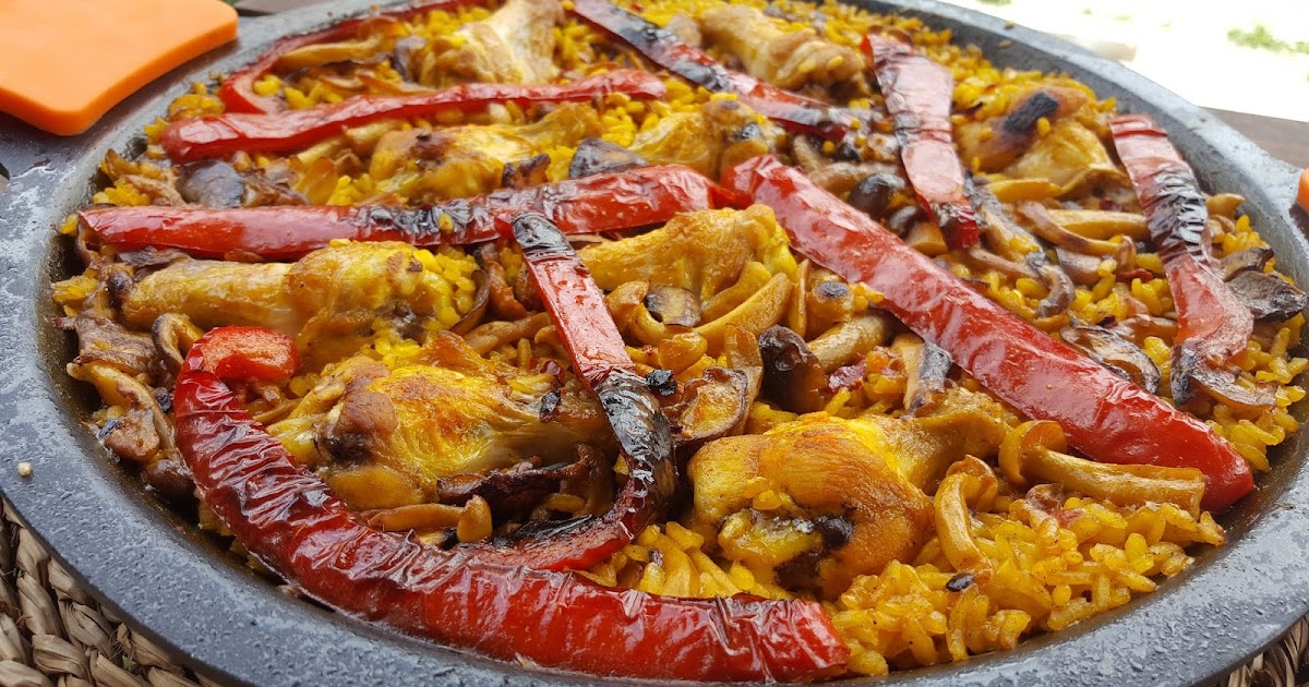 Mere mis recetas de cocina Paella con pollo y setas o " arroz con cosas