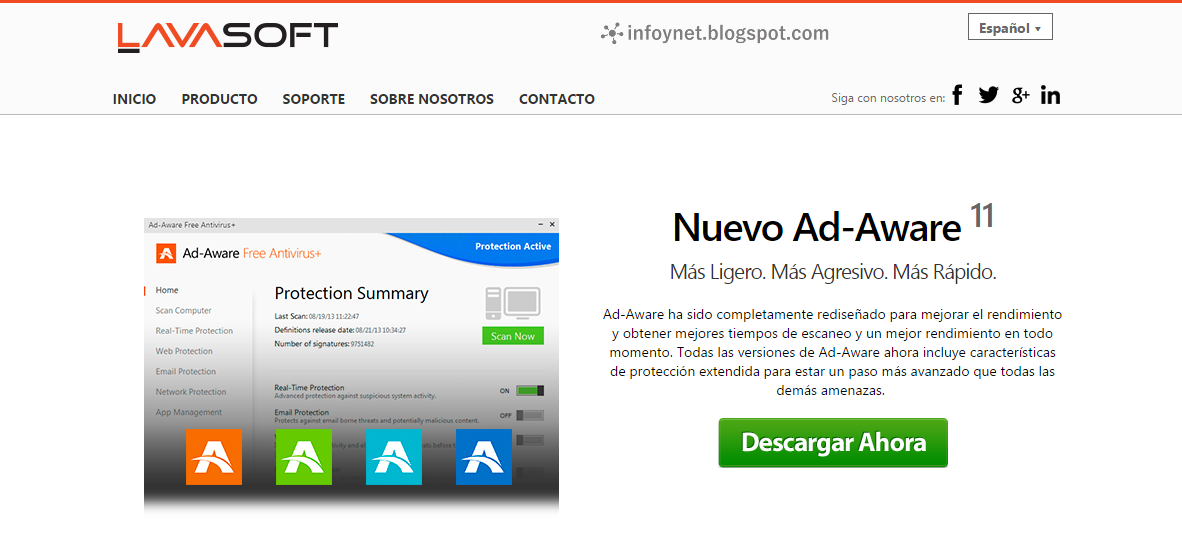 Lavasoft ad aware pro internet security 2016 final multilenguaje Lavasoft ad aware pro internet security 2016 final multilenguaje
