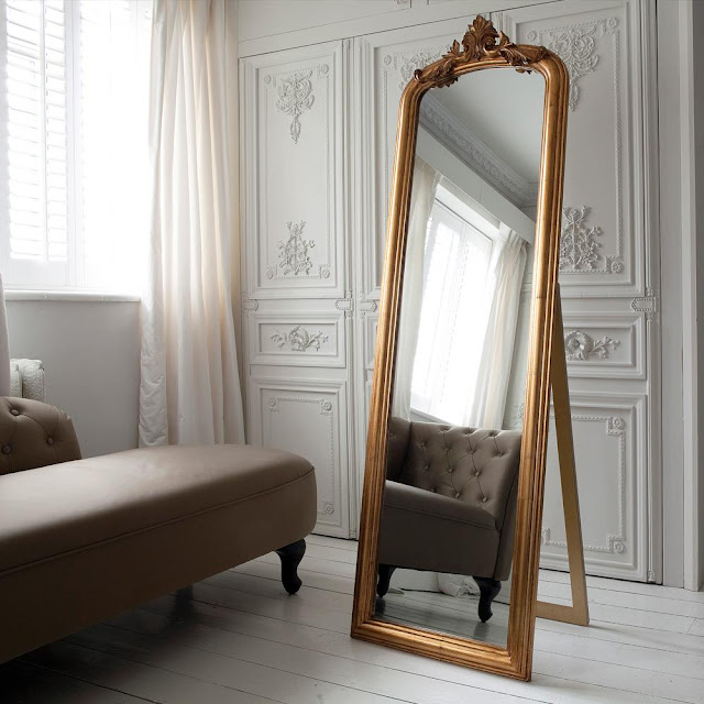 Eye For Design Decorate With Large Ornate Leaning Mirrors