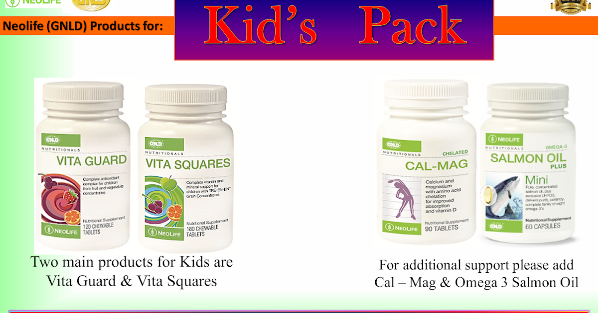 GNLD (Neolife) Products for Kids