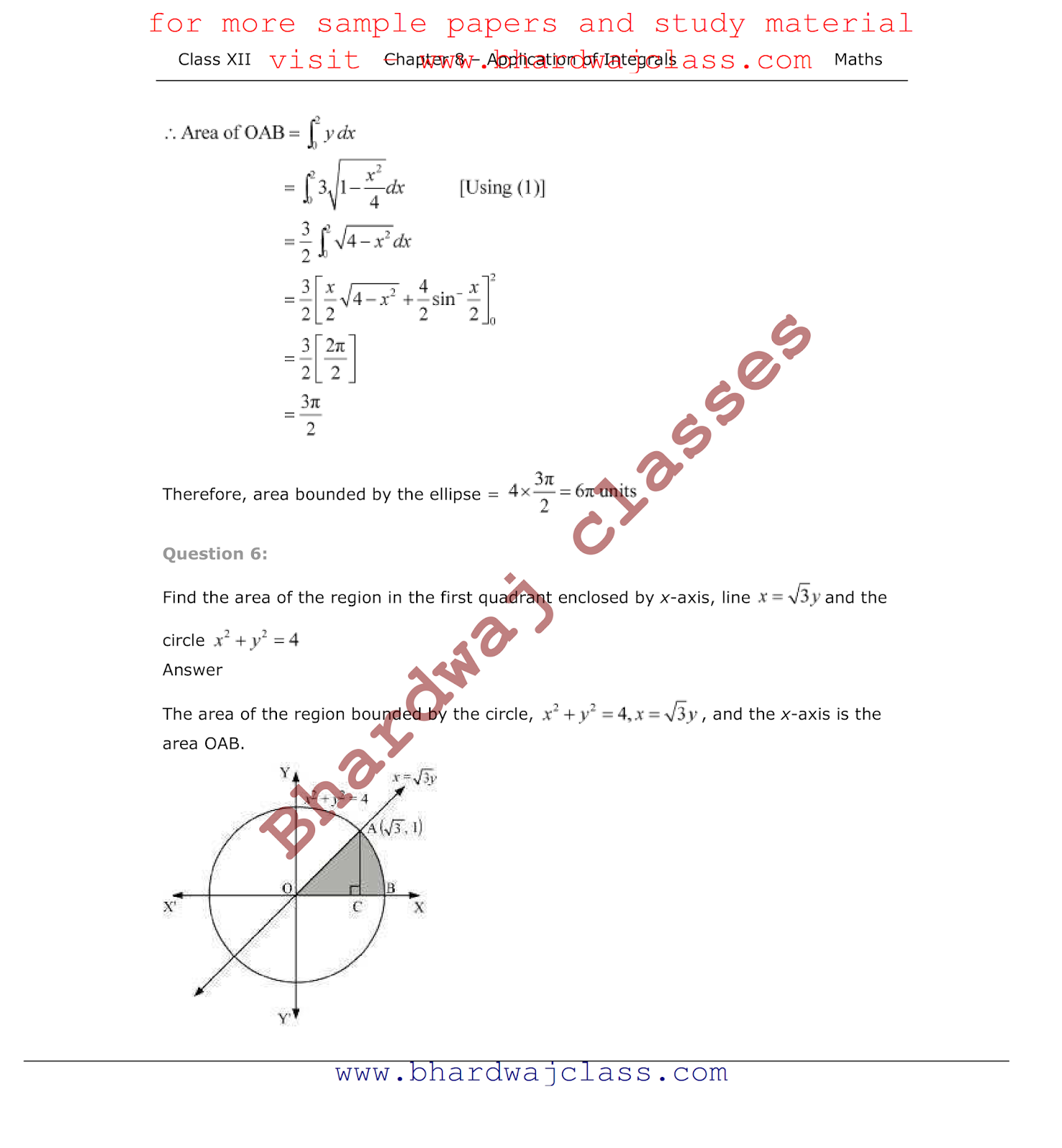 CBSE Class 12 Maths NCERT Solutions chapter - 8