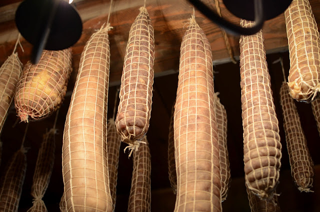 Making Italian Sausages, Le Marche, Italy