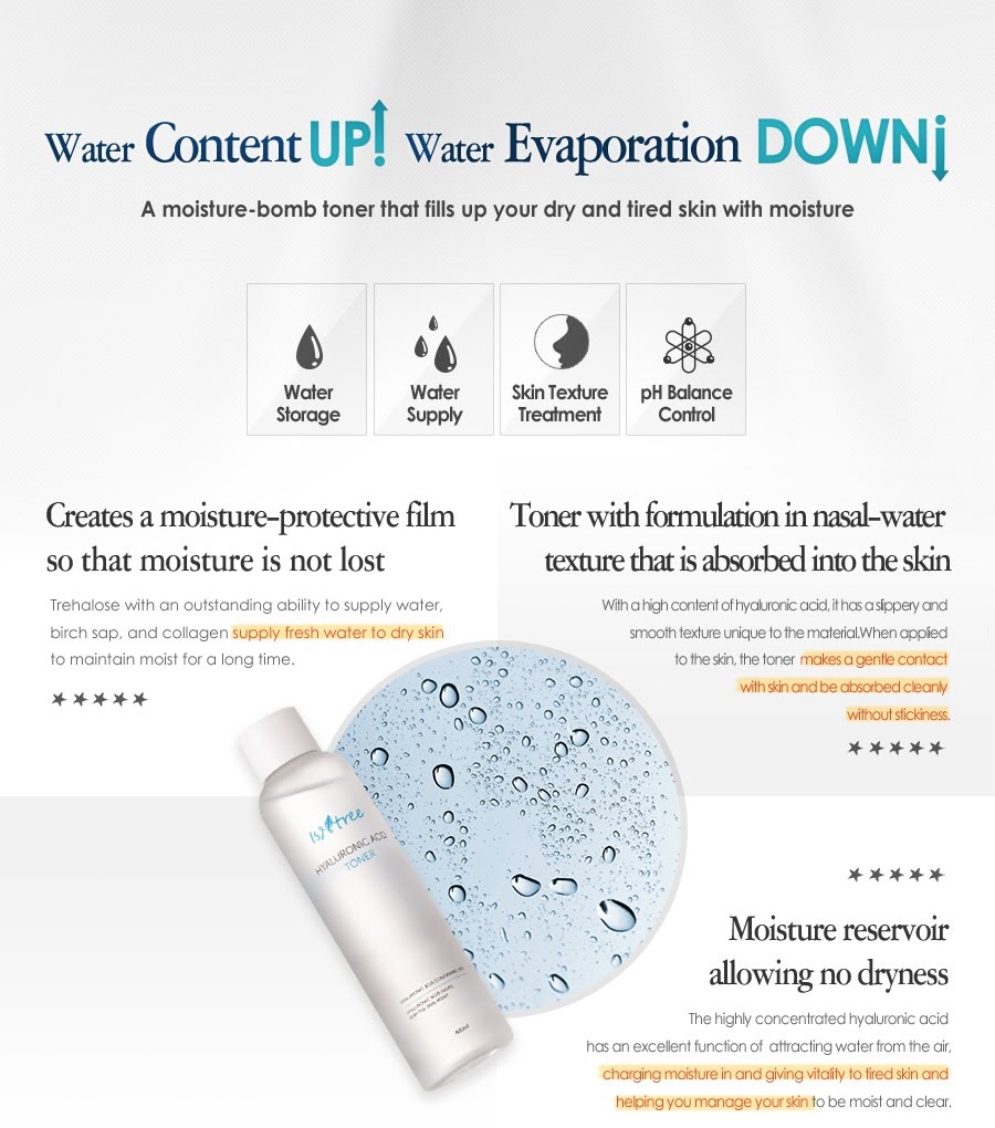 [IsNtree] Hyaluronic Acid Toner Korean Beauty Dream