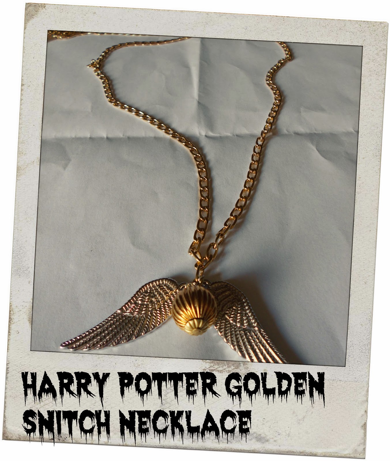 mamma orsa DIY HARRY POTTER GOLDEN SNITCH NECKLACE (Collana boccino d