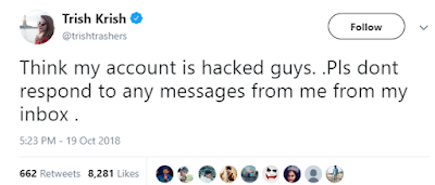 Trisha Account Hacked Trisha Account Hacked