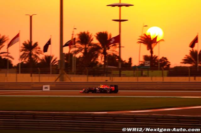 Webber en Yas Marina