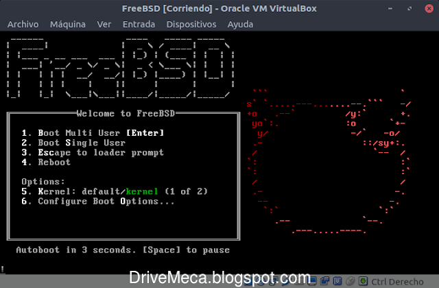 Hacemos boot en FreeBSD