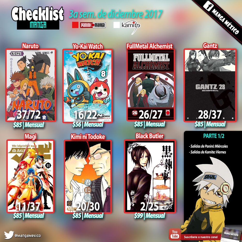 Checklist manga Tercera semana de diciembre ¡Hola, Star; adiós, Name