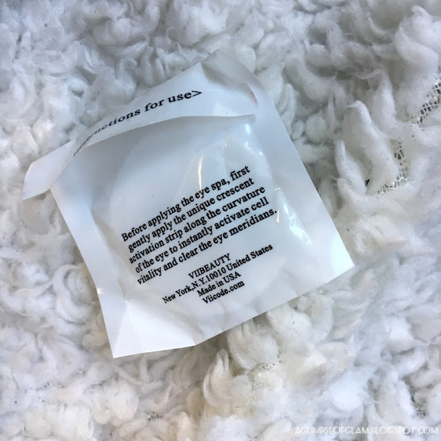 A Glimpse of Glam, VIICode Eye Cream, Activation Strip, Skincare, Eye skincare, Dark Circles, Anti-aging, Hydrating, Andrea Tiffany