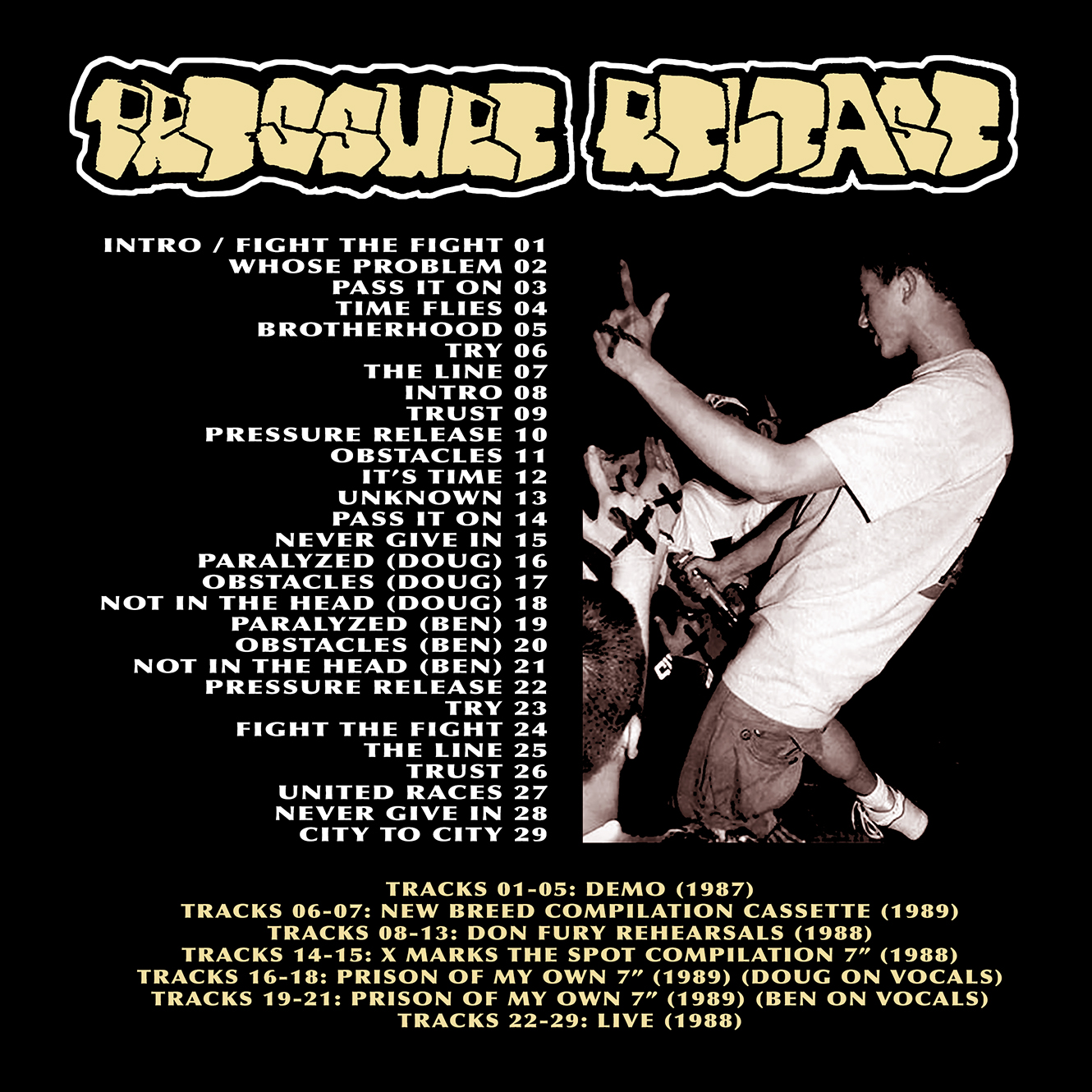 Yet More Great Hardcore From The Late 80s Damn It Seems Never Ending This Is A Collection Of Just About Every Pressure Release Song Recorded Between Yet More Great Hardcore From The Late 80s Damn It Seems Never Ending This Is A Collection Of Just About Every Pressure Release Song Recorded Between