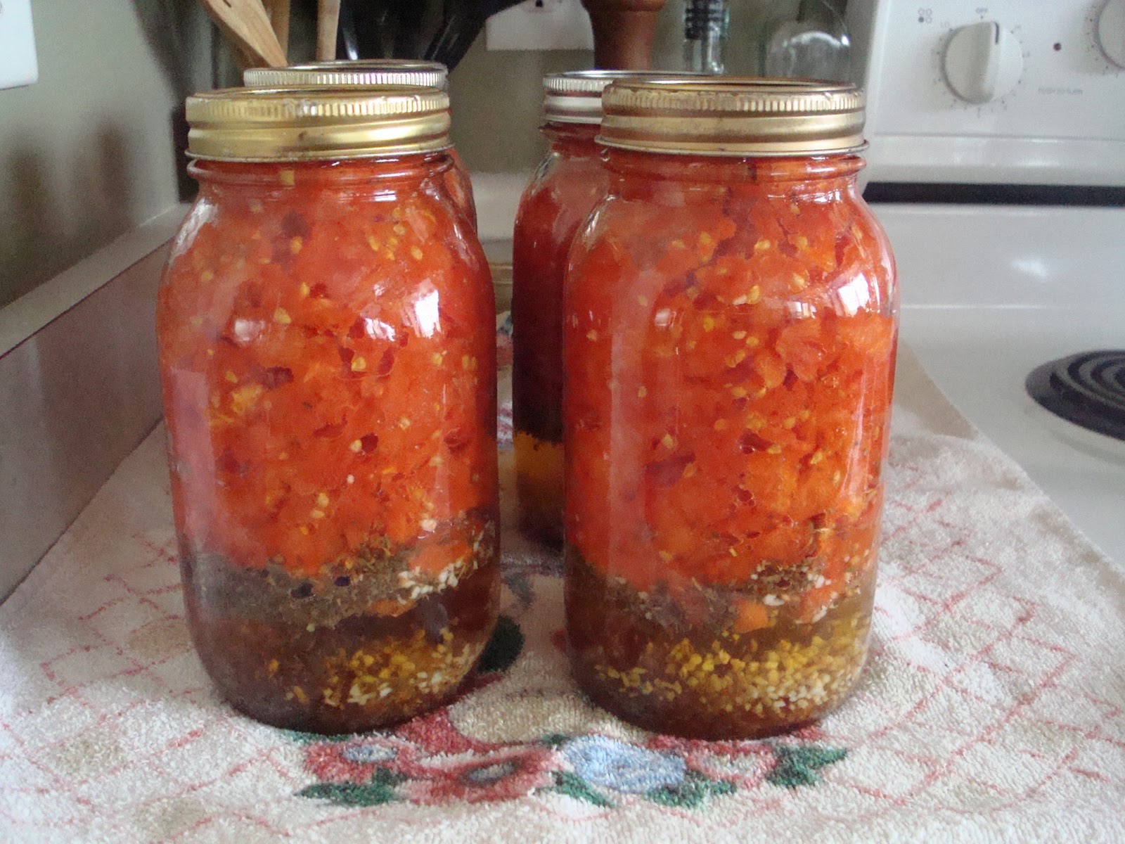 menu managed Italian Seasoned Bottled Tomatoes