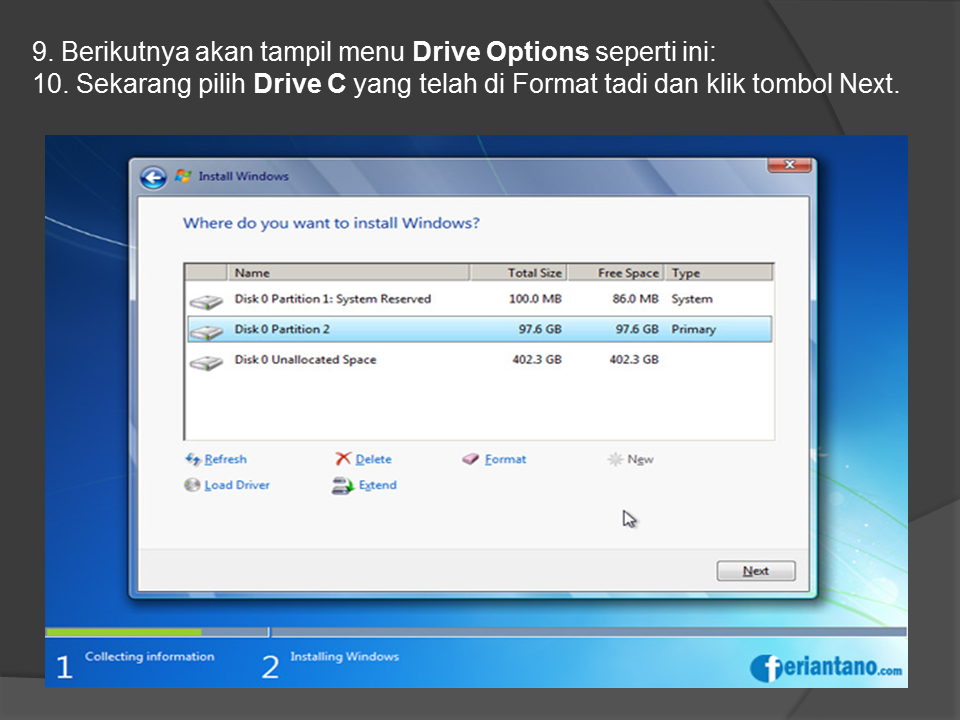 Installer indo