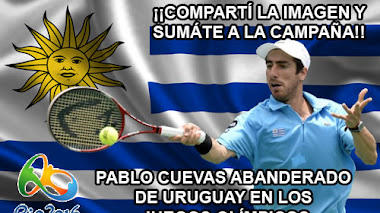 Campaña: Pablo Cuevas abanderado de Uruguay en Río 2016