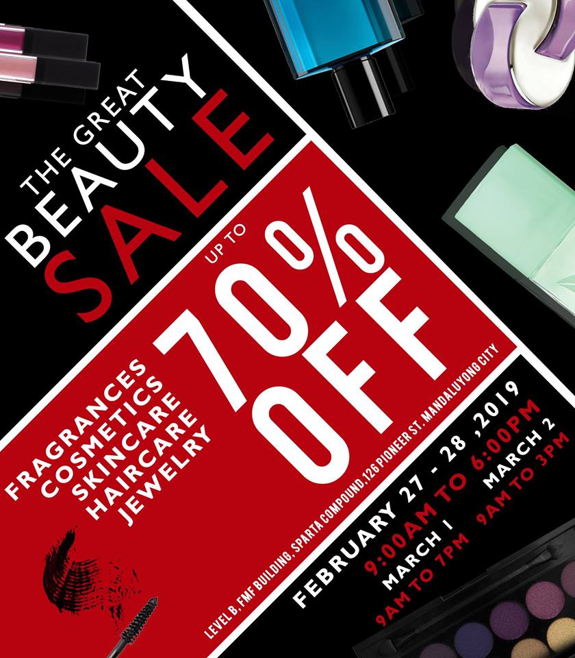Manila Shopper The Great Luxury Beauty Warehouse SALE FebMar 2019
