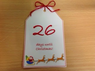 Simple Christmas countdown calendar - free printable |Keeping it Real