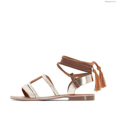 Sandalias de Cuero Mujer Sandalias de Cuero Mujer