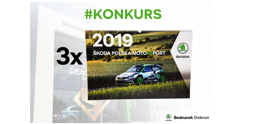 Wygraj kalendarz z kolekcji ŠKODA Motorsport Konkurs