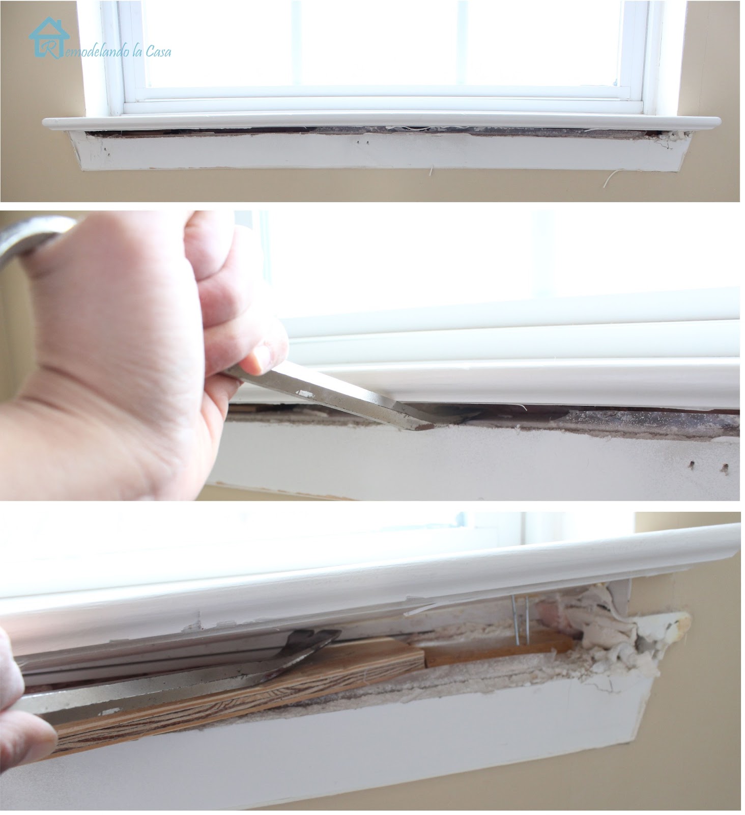 How to Install Window Trim Remodelando la Casa