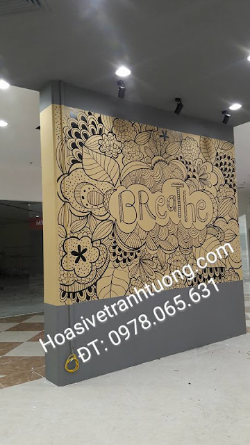 tranh tường cafe vẽ tranh tường quán cafe