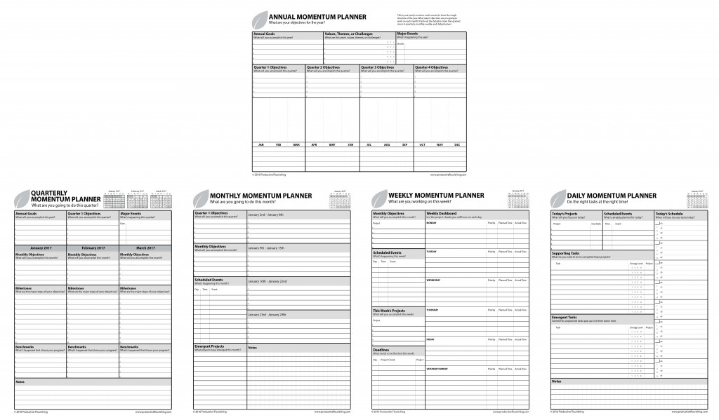 plannerisms 2018 momentum planners by productive flourishing