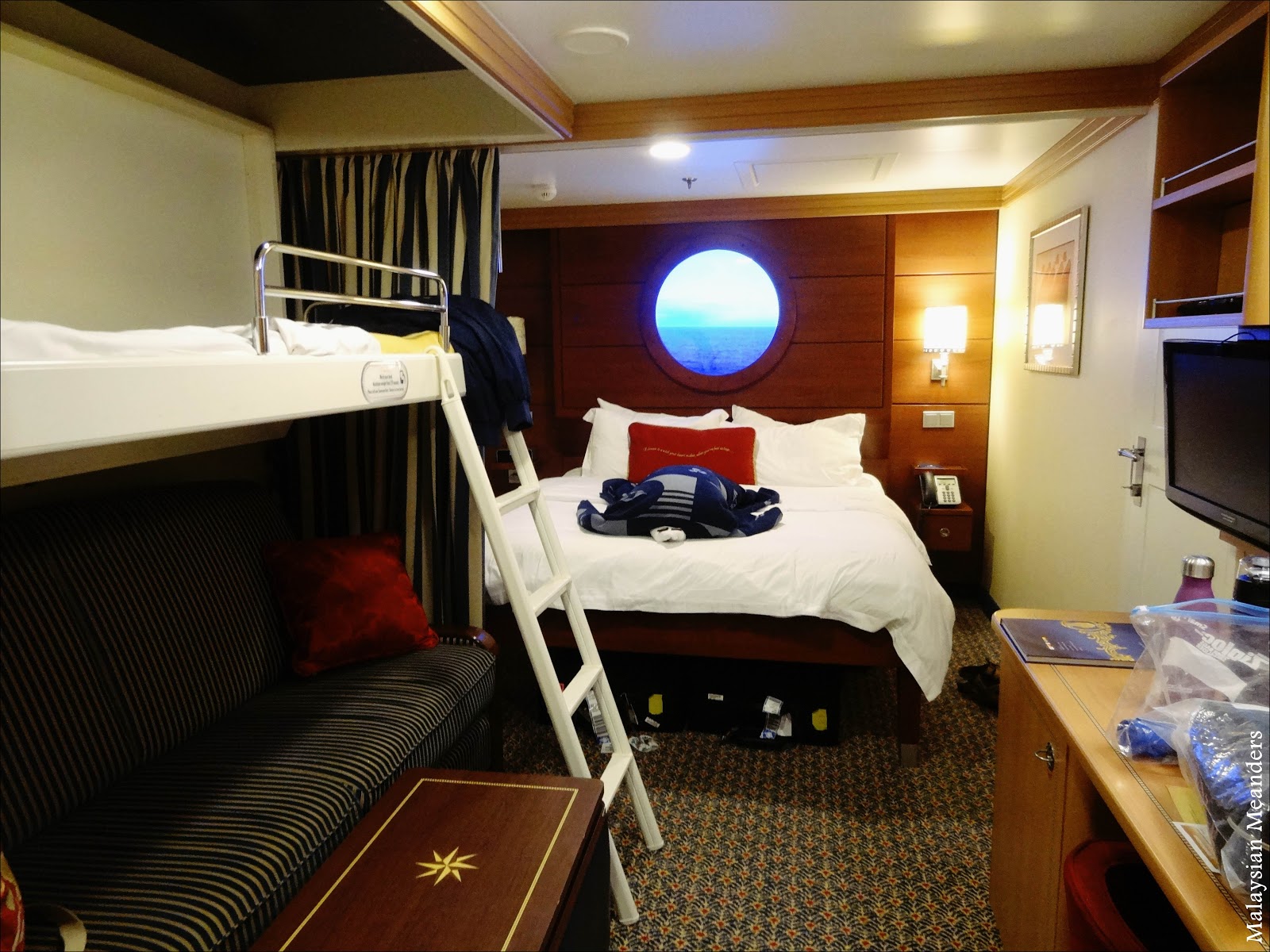 Malaysian Meanders: Cruising on the Disney Dream: Inside Stateroom
