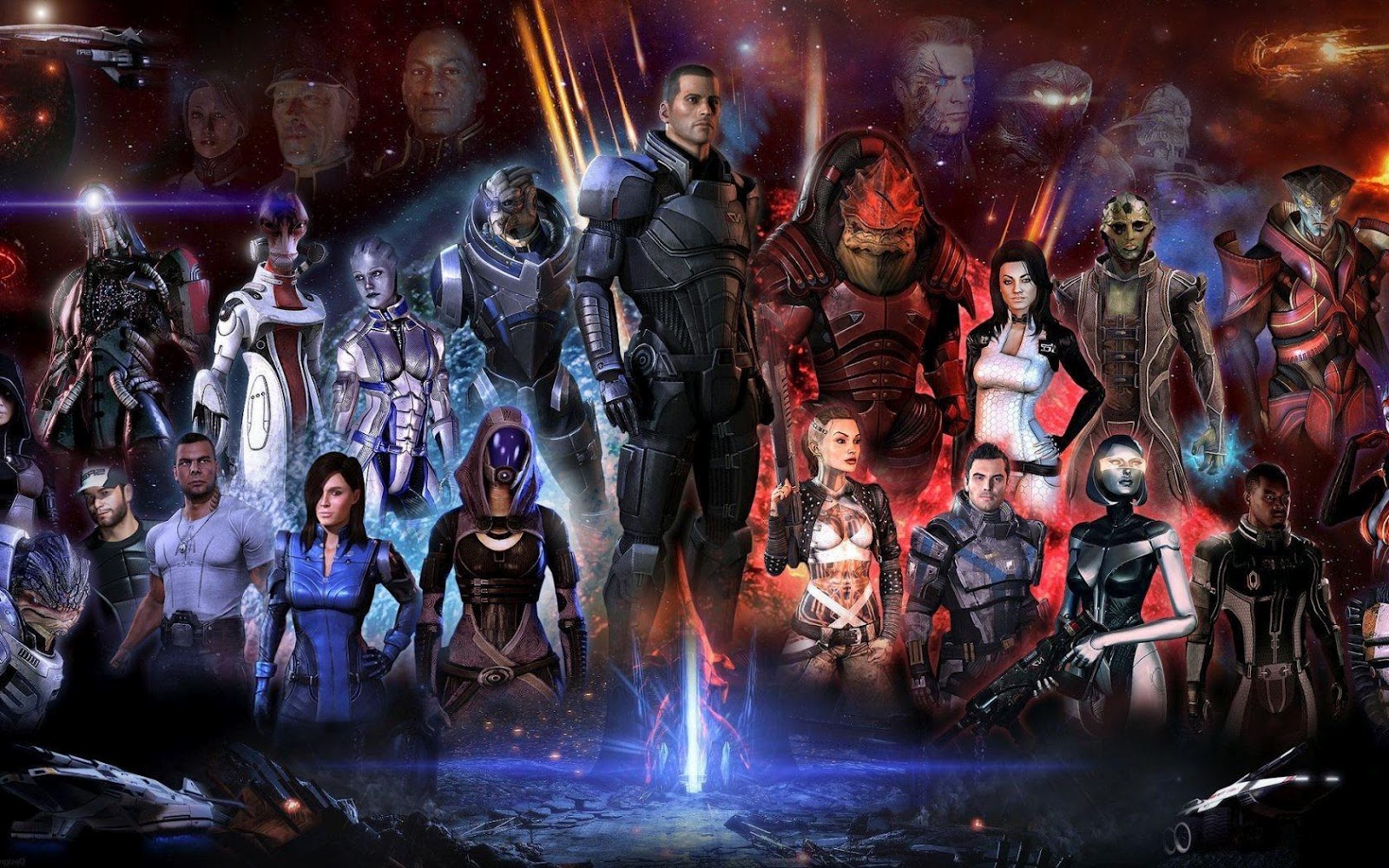 Масс вый. Масс эффект 2 вся команда арт. Mass Effect 5 Постер. Вся команда Шепарда в Mass Effect 2. Масс эффект 4.