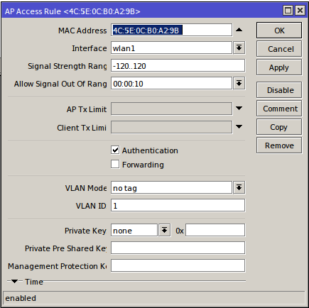 mikrotik mac address access list mikrotik mac address access list